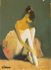 Corneliu Ionescu, Balerină, ulei pe pânză