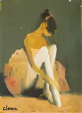 Corneliu Ionescu, Balerină, ulei pe pânză