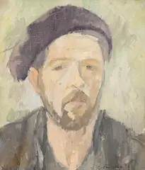 Autoportret by Gabriel Catrinescu, ulei pe pânză, sold Sep 2026