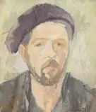 Gabriel Catrinescu, Autoportret, ulei pe pânză