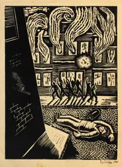 Vasile Dobrian, Protest înflăcărat, 1940, acvaforte