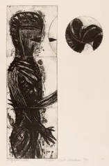 Cati Orbulescu, Cuplu, 1992, acvaforte și acvatintă