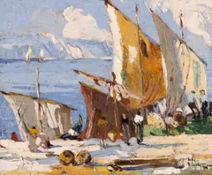 Rudolf Négely, Vele în Arbe, 1935, ulei pe pânză
