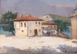 Grigore Manea, Amiază la Balcic, ulei pe carton