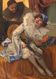 Richard Geiger, Arlechin și Colombina, ulei pe pânză
