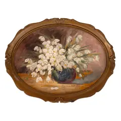 Ghiocei by Eugenia Filotti Atanasiu, 1953, ulei pe carton, sold Sep 2026