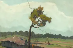 Iosif Steurer, Margine de sat, ulei pe carton