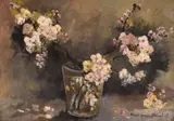 Maria Ionescu Bacaloglu, Pahar cu flori de cireș, ulei pe carton