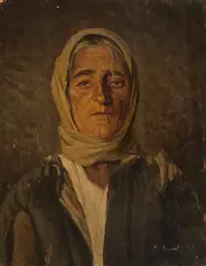 Nicolae Grant, Țărancă din Golești, 1882, ulei pe lemn