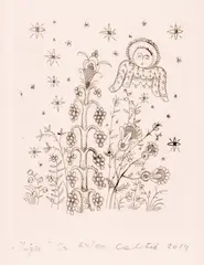 Ștefan Câlția, Înger, 2014, serigrafie