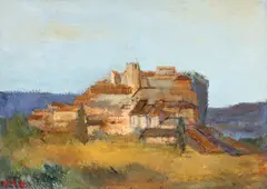 Henri Catargi, Sat provensal, 1971, ulei pe carton