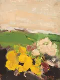 Vasile Grigore, Primăvară, 1987, ulei pe carton