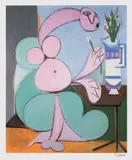 Pablo Picasso, Buchetul cu flori, cromolitografie