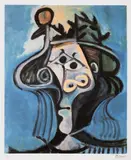 Pablo Picasso, Portret cu pălărie, cromolitografie
