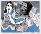 Pablo Picasso, Mousquetaire et femme a la fleur, cromolitografie
