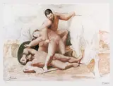 Pablo Picasso, Răpirea, cromolitografie
