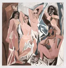 Pablo Picasso, Domnișoarele din Avignon, cromolitografie