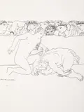Pablo Picasso, Minotaur în arenă, 1933, litografie