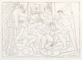 Pablo Picasso, Acrobați, 1931, litografie