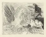 Pablo Picasso, Taur înaripat, litografie