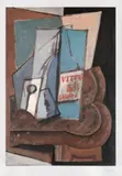 Pablo Picasso, Natură statică cu masă și sticlă, cromolitografie