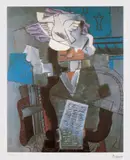 Pablo Picasso, Personaj și porumbel, cromolitografie