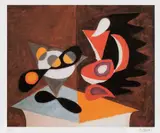 Pablo Picasso, Natură statică cu ulcior și fructieră, cromolitografie
