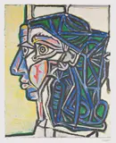 Pablo Picasso, Portret cubist, cromolitografie