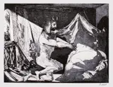 Pablo Picasso, Personaj și Faun, cromolitografie