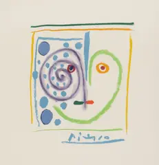Pablo Picasso, Éste es mi corazón, cromolitografie