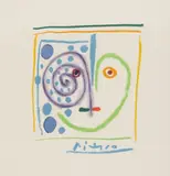 Pablo Picasso, Éste es mi corazón, cromolitografie