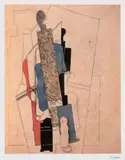 Pablo Picasso, Personaj pe fotoliu, cromolitografie