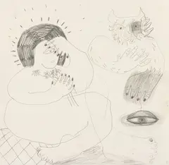 Tincuța Marin, Untitled, 2019, creion pe hârtie