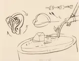 Untitled by Hortensia Mi Kafchin, tuș pe hârtie, offered Jul 2026