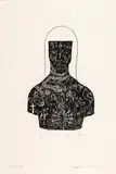 Magda Pelmuş, Lost, 2023, linogravură