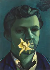 Victor Man, Self-portrait at Father's Death, ditone print