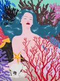 Alina Ondine Slimovschi, My World, My Rules, 2025, acrilic pe pânză