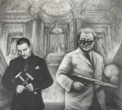 Robert Lőrincz, Call Security, 2025, creion pe hârtie