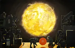 Ştefan Ungureanu, Sun, 2015, acrilic pe pânză