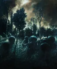 Andrei Gamarț, This Place Can Be Anywhere, 2016, ulei pe pânză