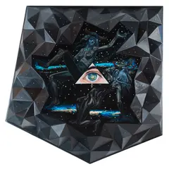 Monolith (II) by George Anghelescu, 2012, ulei și acrilic pe lemn, offered Jul 2026