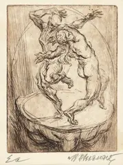 Dansul by Marcel Chirnoagă, acvaforte și acvatintă, sold Jul 2026
