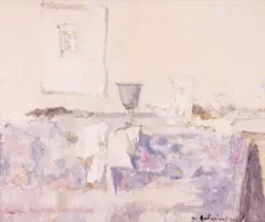 Natură statică de atelier by Gabriel Catrinescu, ulei pe pânză, offered Jul 2026