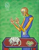 Ana Ruxandra Ilfoveanu, Un dresor din Orient, 2008, acrilic pe pânză