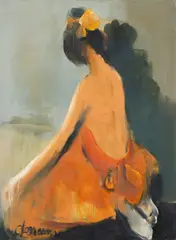 Corneliu Ionescu, Balerină, ulei pe pânză