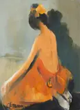 Corneliu Ionescu, Balerină, ulei pe pânză