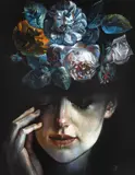 Alfred Rece, Scent of a Woman, pastel pe hârtie