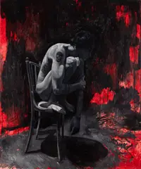 Paul Baraka Marat, Autoportret, ulei pe pânză