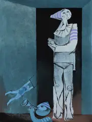 Samy Briss, Arlechin și acrobat, cromolitografie