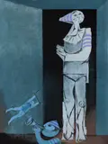 Samy Briss, Arlechin și acrobat, cromolitografie